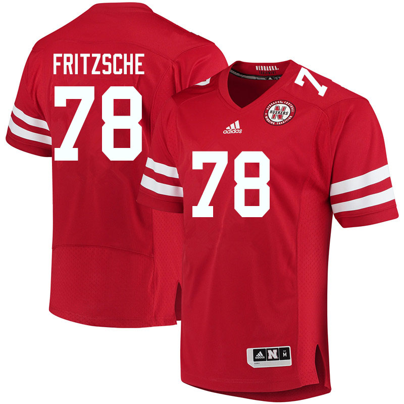 Men #78 Jimmy Fritzsche Nebraska Cornhuskers College Football Jerseys Sale-Red